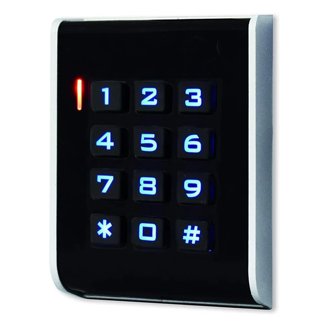 Clavier codes antivandale SCS Sentinel AAA0005 - Déclenchement gâche ou portail - Touches rétro éclairées - Alimentation DC 12V - Avertisseur sonore intégré - Mémorisation 100 codes - CodeAccess A