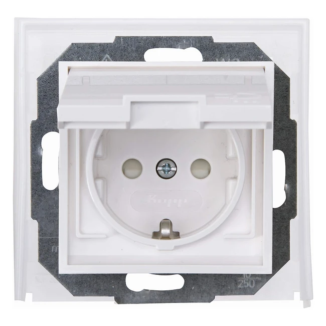 Kopp Athenis 954029085 Feuchtraum Schutzkontakt Steckdose reinweiß