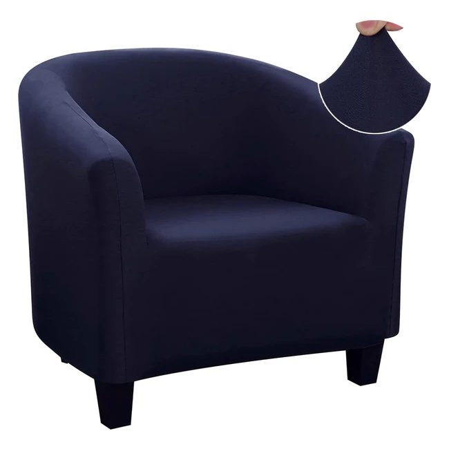 Copripoltrona 1 Posto Elasticizzato Fodera Universale Rimovibile - Blu Navy