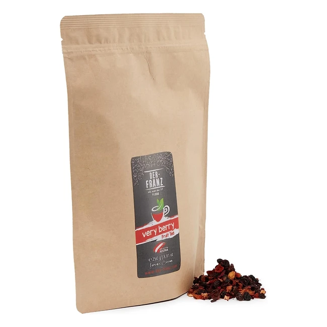 Derfranz T Frutal Verry Berry - Sabor Natural en Hojas Enteras - 250g