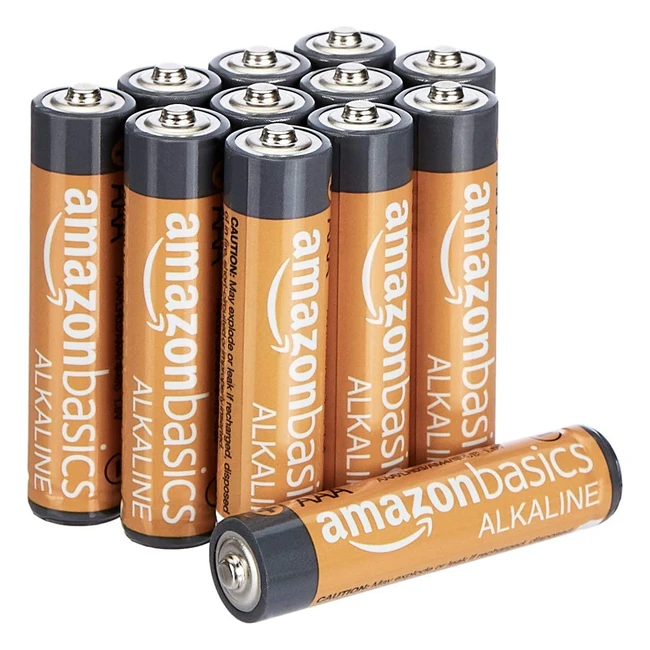 Amazon Basics AAA Alkaline Batteries - High Performance - 10-Year Shelf Life - 1