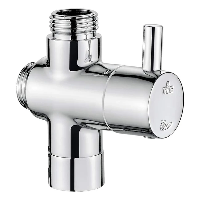 Valvola deviatrice per doccia Ibergrif M92202 - CromoArgento