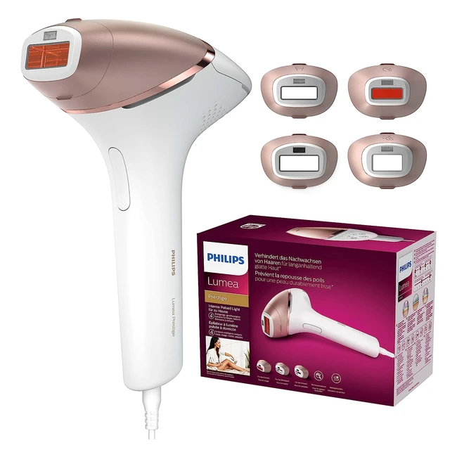 Philips Lumea Pilateur Lumière Pulse Série8000 - Réduction de 92% - 4 Embouts - Modèle BRI94800