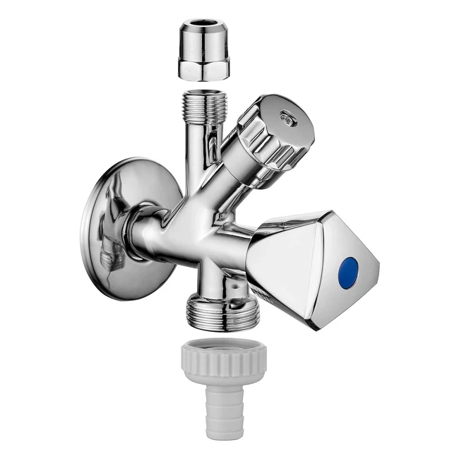 Ibergrif M22023 - Valvole Angolari Universali Autosigillanti per Lavastoviglie e
