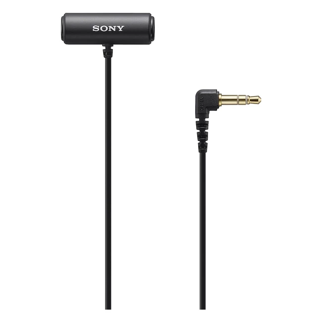 Sony ECMLV1 - Micrófono de Solapa Estéreo Negro | Alta Calidad de Sonido