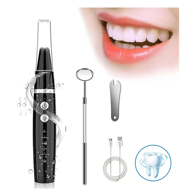 Hangsun Plaque Remover for Teeth - Dental Cleaner Tool Kit - No Water Flosser - 5 Modes