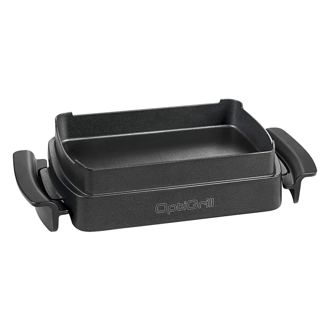 Tefal Optigrill XA7258 Snacking Backblech für Optigrill und Optigrill Elite, antihaftbeschichtet, 16 Liter Kapazität, spülmaschinenfest, schwarz