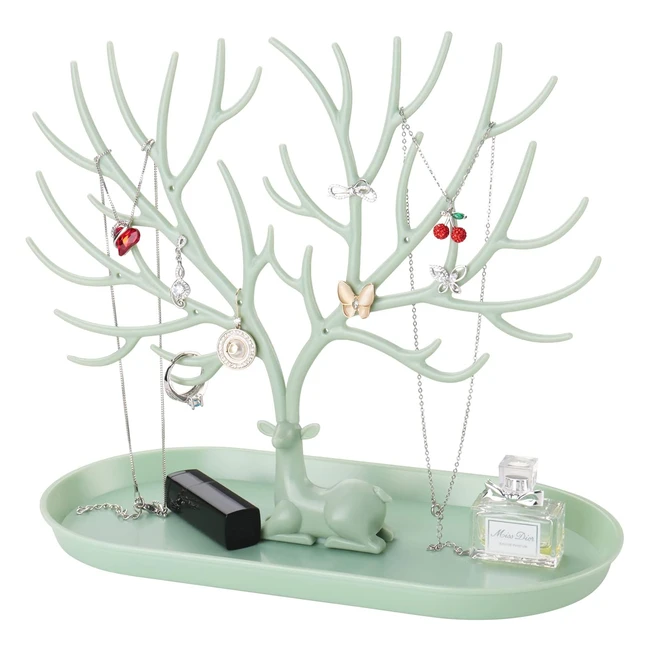 Penobon Antlers Jewellery Stand - 2 in 1 Earring Holder  Jewellery Tray for Gir