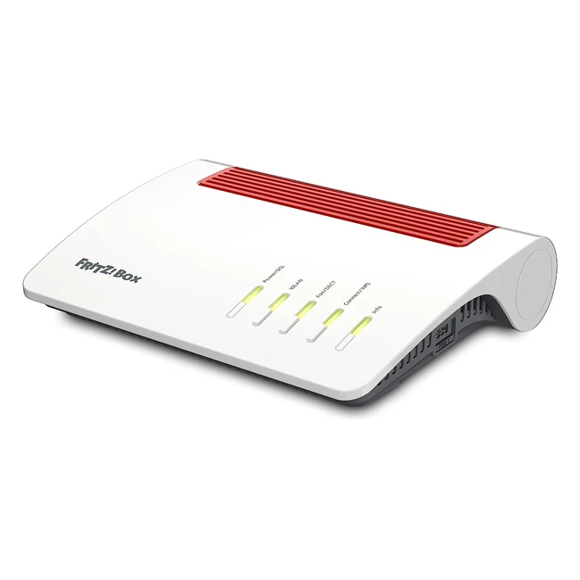 AVM FritzBox 7590 AX Edition - Modem Router WiFi 6 Dual Band - Veloce fino a 3600 Mbits - ADSL/VDSL fino a 300 Mbits - Mesh Base - DECT - Media Server - Interfaccia in Italiano