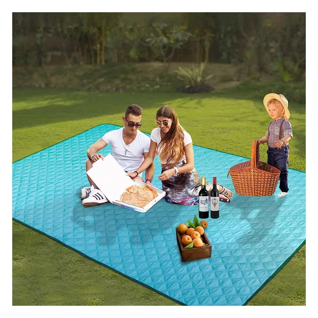 Pinrui Extra Large Picnic Beach Blanket - Waterproof, Sandproof, Portable