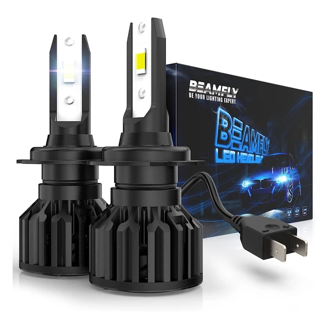 Bombillas LED H7 Beamfly 16000lm 100W Kit Conversión Halógena
