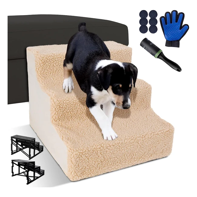 Escalera para perros de 3 peldaos lavable para sof cama envo gratis