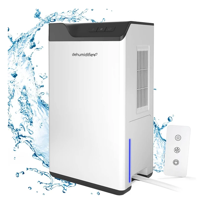 Deshumidificador Doble Semiconductor - Bajo Consumo - Control Remoto - 2L Depósito Agua - 15m Manguera Drenaje