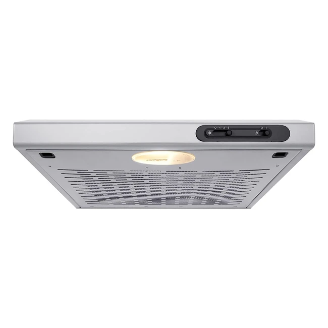 Hotte Respekta 50cm DH540IXL - Classe énergétique C - Interrupteur coulissant - Éclairage LED - 3 niveaux de vitesse