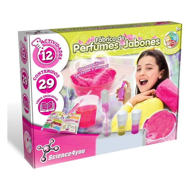 Science4you Fábrica de Perfumes y Jabones para Niños 8+ - 12 Experimentos Científicos