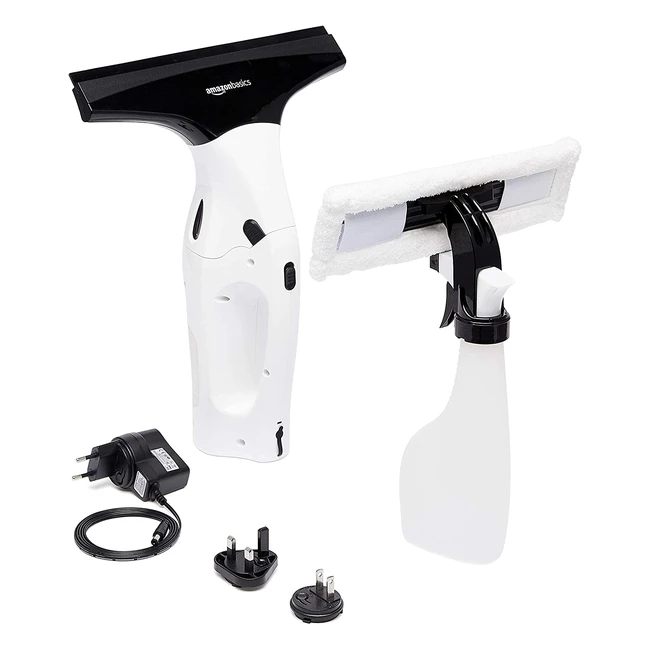 Nettoyeur de vitres Amazon Basics avec batterie rechargeable au lithium - Modèle sans fil