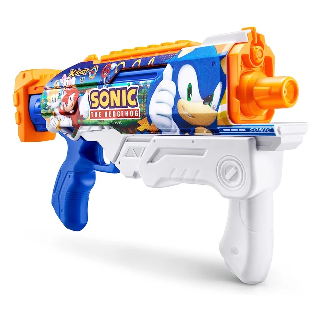 XShot Sonic the Hedgehog Hyperload Water Blaster - Fastfill Refill in 1 Second