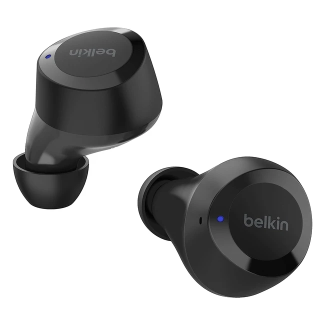 Belkin SoundForm Bolt True Wireless Earbuds - Up to 28H Battery Life - IPX4 Sweat and Water Resistance - Bluetooth Headphones