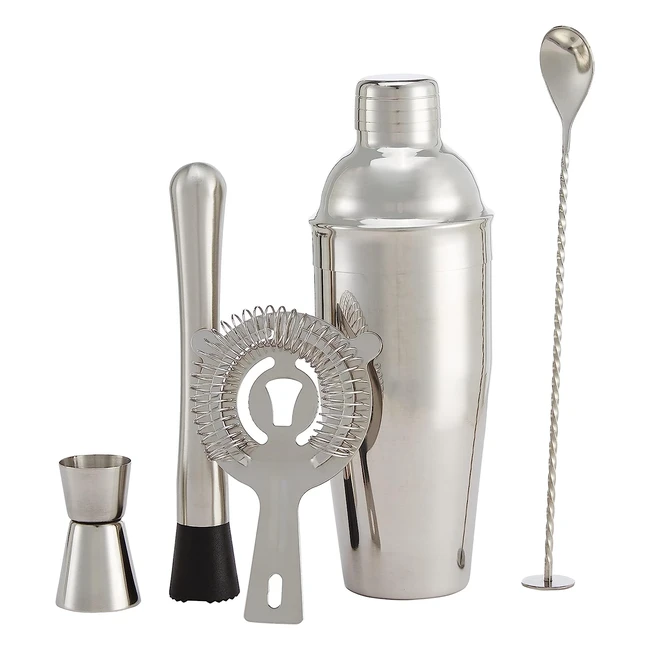 Set 5 Strumenti da Bar in Acciaio Inox 24 oz - Amazon Basics