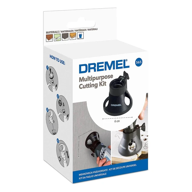 Ensemble de fraises multifonctions Dremel 565 - Kit de coupe pour outils multiples avec guide de coupe et lames de découpe - Fraisage de précision