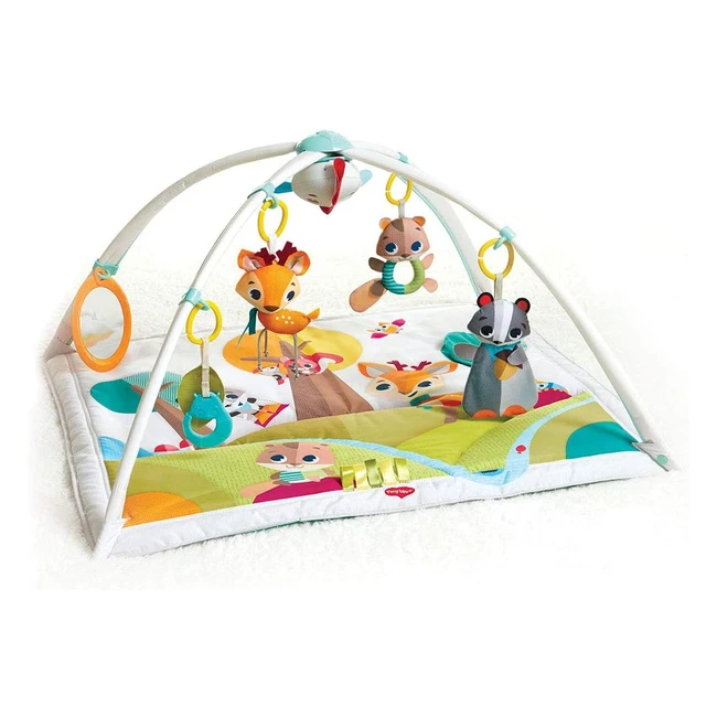 Tapis d'éveil bébé Tiny Love Deluxe 2en1 - 18 activités - Jouet musical - Forêt enchantée