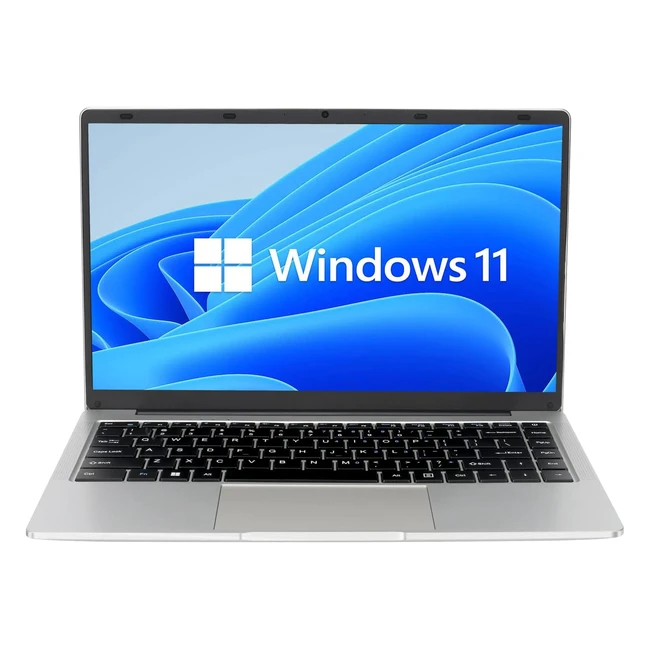 Auusda Laptop 14.1 inch Windows 11 Notebook - Full HD 1920x1080 IPS Display, Intel J4105 Quadcore, 8GB LPDDR4, 256GB SSD