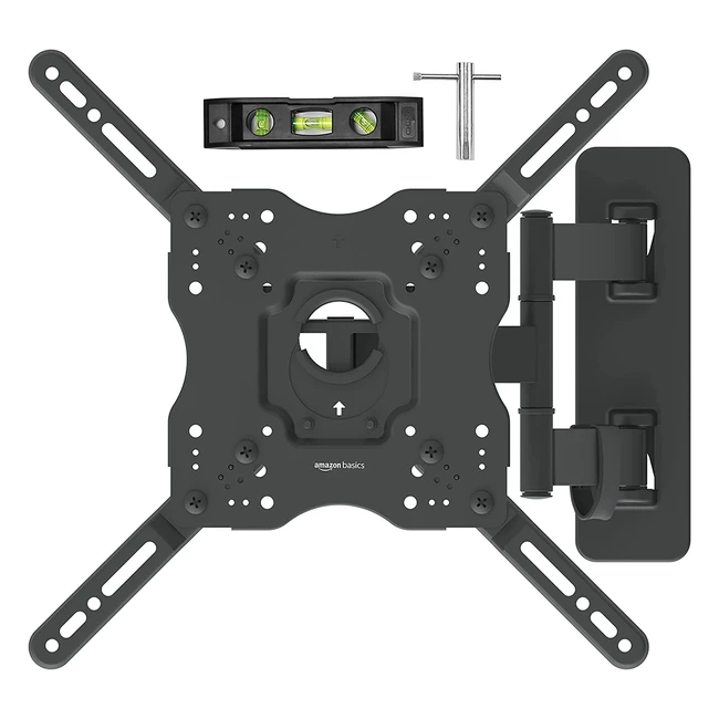 Bewegliche TV-Wandhalterung für Fernseher 26-55 Zoll, schwarz