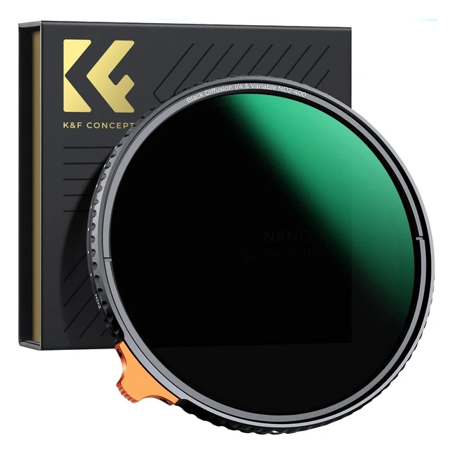 KF Concept 49mm Black Diffusion 14 ND2400 Filter - Multifunctional Variable ND M