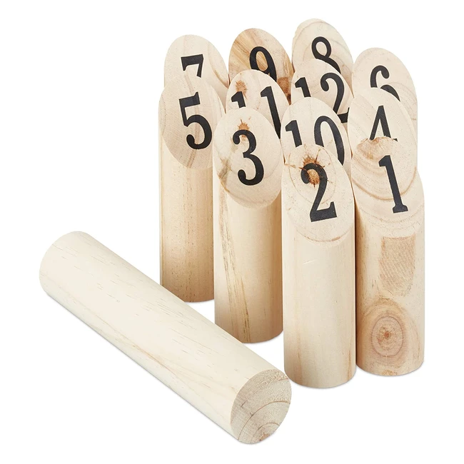 Kubb Vichingo Gioco di Lancio Finlandese Esterno - Divertimento per Adulti e Ba