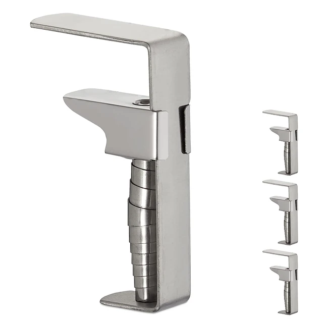 Lot de 4 pinces de table réglables pour tables épaisses - Relaxdays