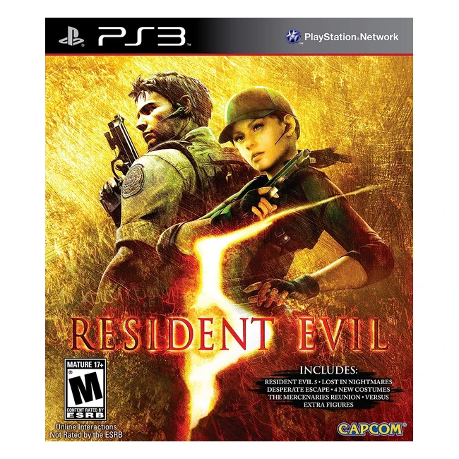 Resident Evil 5 Gold PS3 - Juego de disparos multijugador - Edicin especial