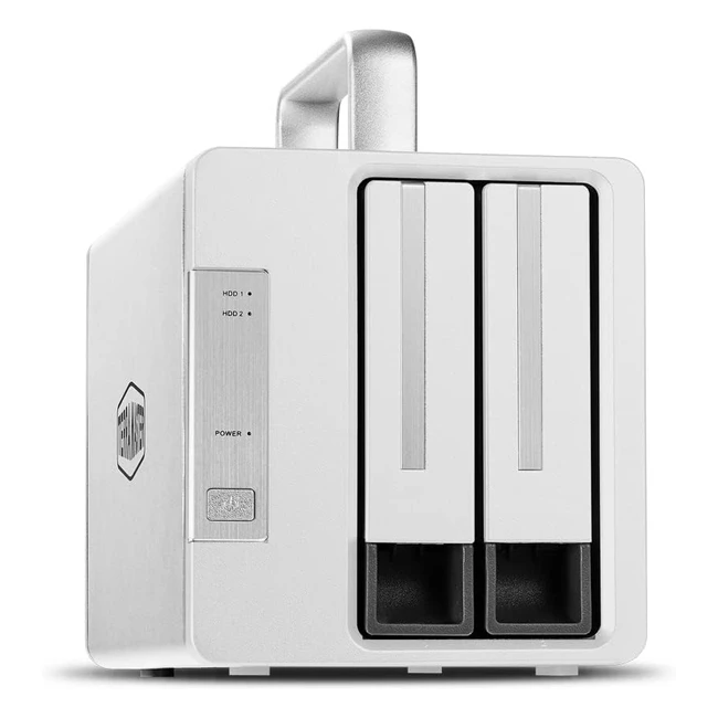 Terramaster TD2 Thunderbolt 3 40Gbps 2-Bay Externes Festplattengehäuse Raidspeicher RAID 0/RAID 1/JBOD Single