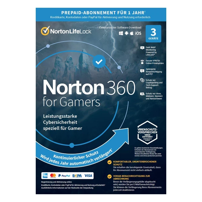 Norton 360 Premium 2020 Antivirus, VPN, Password Manager | Sicherheit für PC/Mac/Android/iOS