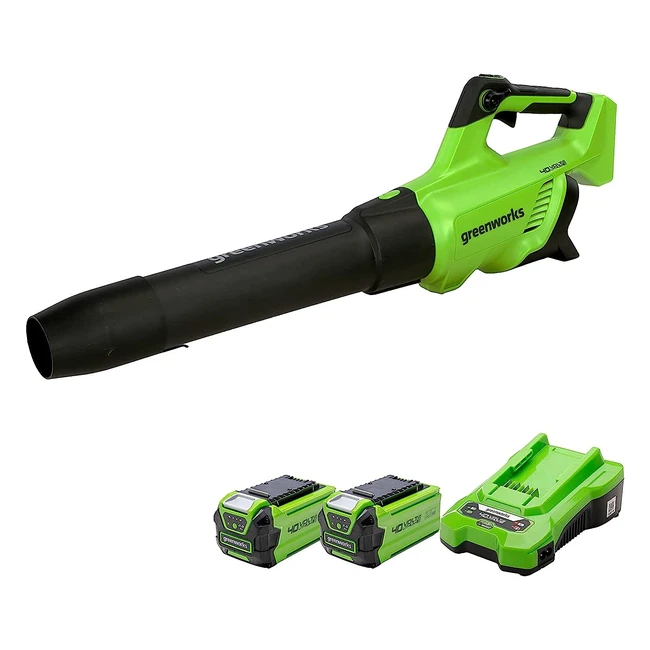 Greenworks GD40AB Cordless Leaf Blower - Powerful and Lightweight - Turbo Function - 3 Year Guarantee