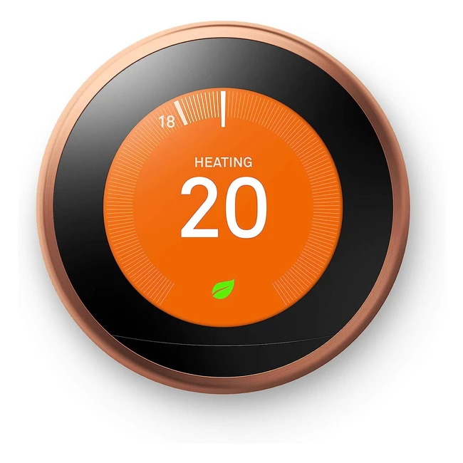 Google Nest Learning Thermostat 3rd Generation - Save Energy and Control Your Home