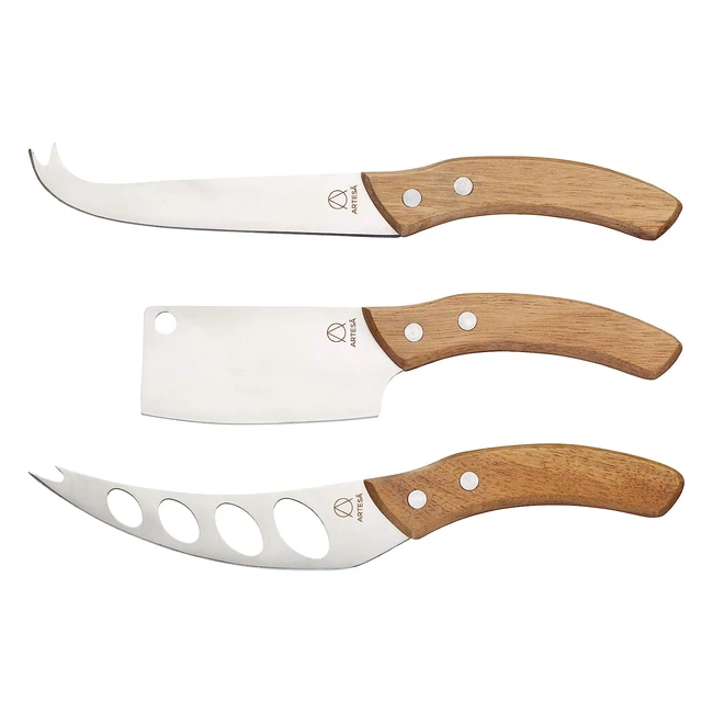 Juego de 3 cuchillos para queso de acero inoxidable - ¡Regalo perfecto para los amantes de los quesos!