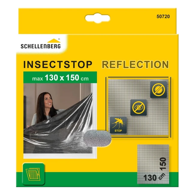 Moustiquaire Schellenberg 50720 - Anti Chaleur et Anti Regard - 130 x 150 cm