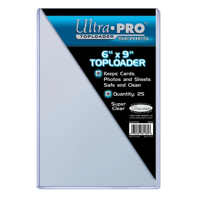 Protège-cartes Ultra Pro 152x229cm - Lot de 25 - Transparent