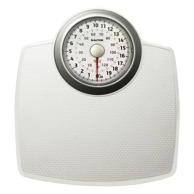 Salter 144 WHSVDR Classic Mechanical Bathroom Scale - Large Body Weight Scale - 