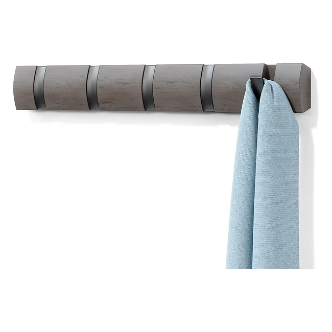 Umbra Flip 5 Garderobenhaken - Modern einfach und platzsparend - Jacken Mnte