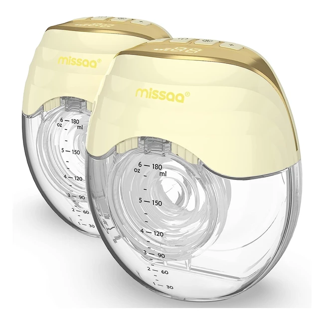 Tiralatte Indossabile Missaa - Efficiente e Confortevole - 3 Modalità e 8 Livelli Regolabili - Display Smart