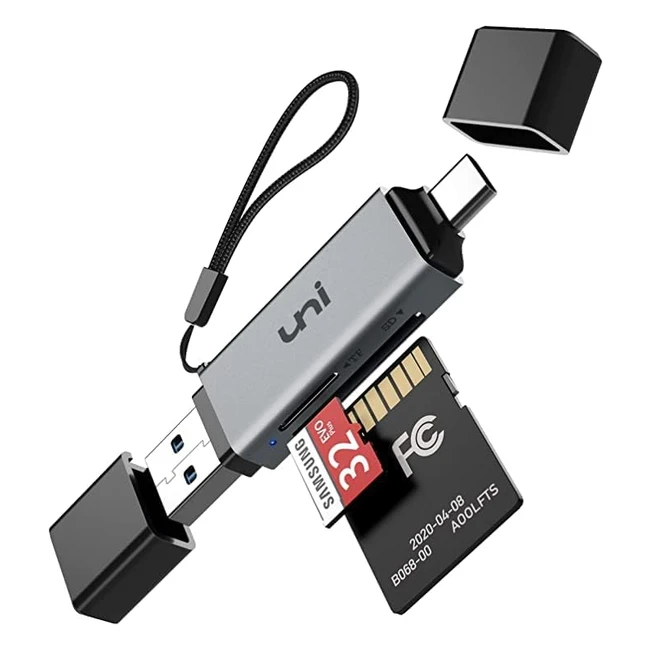 USB C Kartenleser für MacBook Pro, iPad Pro, Galaxy S20 und mehr - Uni USB Card Reader