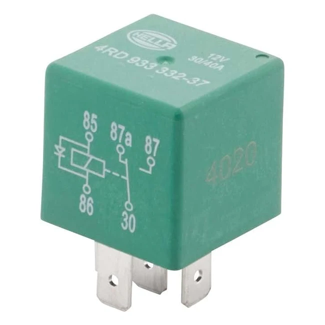 Hella 4RD 933 332371 Relais Arbeitsstrom 12V 5polig Wechsler mit Lschdiode