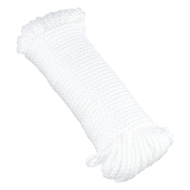 Cuerda de Polipropileno Trenzada 3mm - Resistente 150kg - 20m Blanco