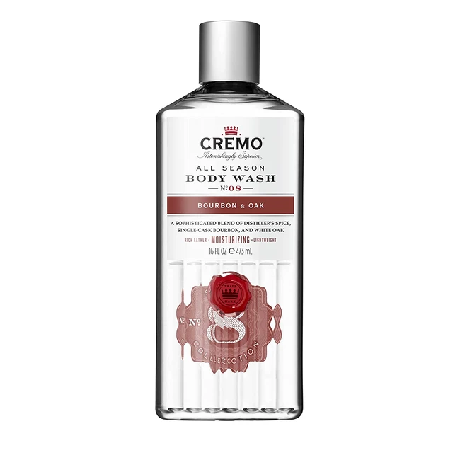Cremo All Season Body Wash für Männer - Feuchtigkeitsspendendes Duschgel Bourbon Oak 473 ml
