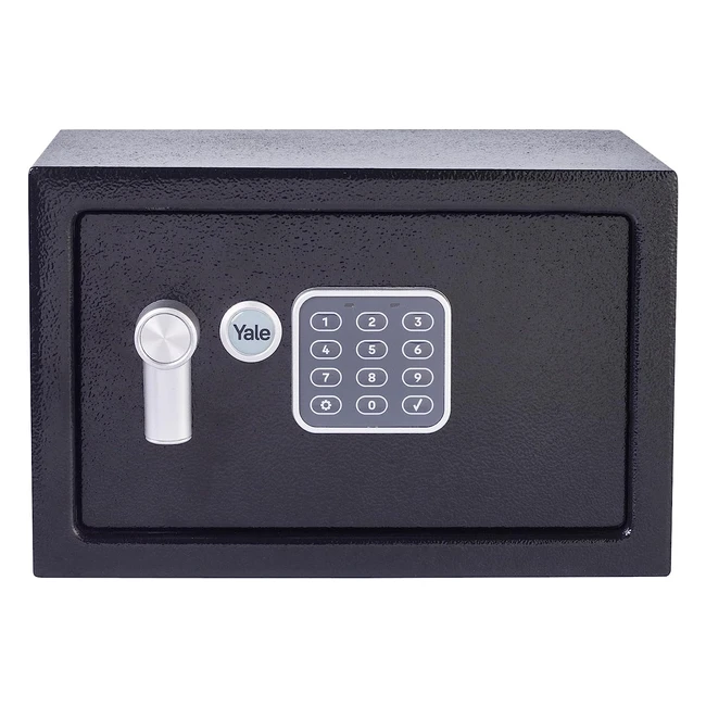 Yale YEC200DB1 Small Alarmed Value Safe - 130 dB Alarm, Steel Construction, Wall and Floor Fixings