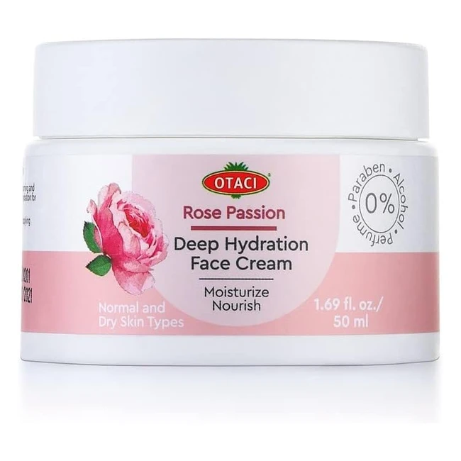 Crema Facial Hidratante Antiaging - Otaci Damask Rose, Ref. 1234