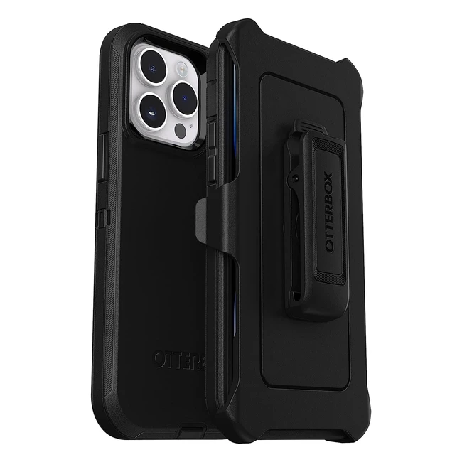 Funda iPhone 14 Pro Max Otterbox Defender - Resistente a Golpes - Protección Militar - Negro