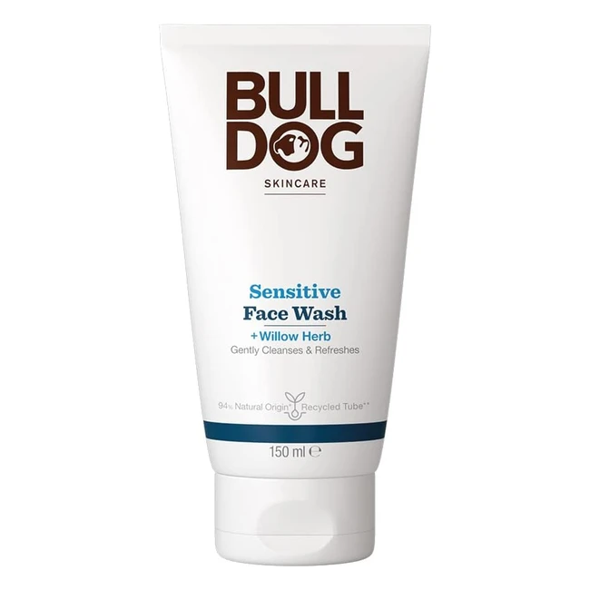 Bulldog Sensitive Face Wash 150ml - Gentle Cleansing, Natural Ingredients