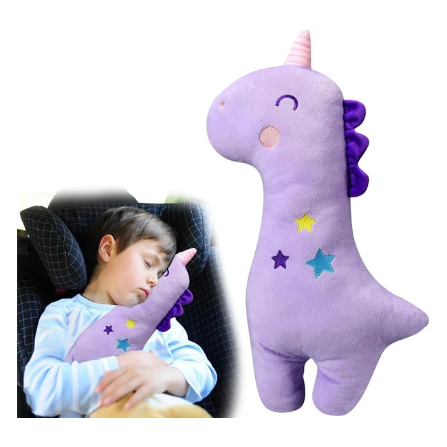 Coussin de ceinture de sécurité pour voiture - Protège épaule enfant - Licorne